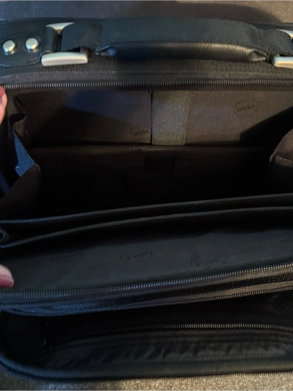 Dell Black Laptop Messenger Bag with Adjustable Shoulder Strap